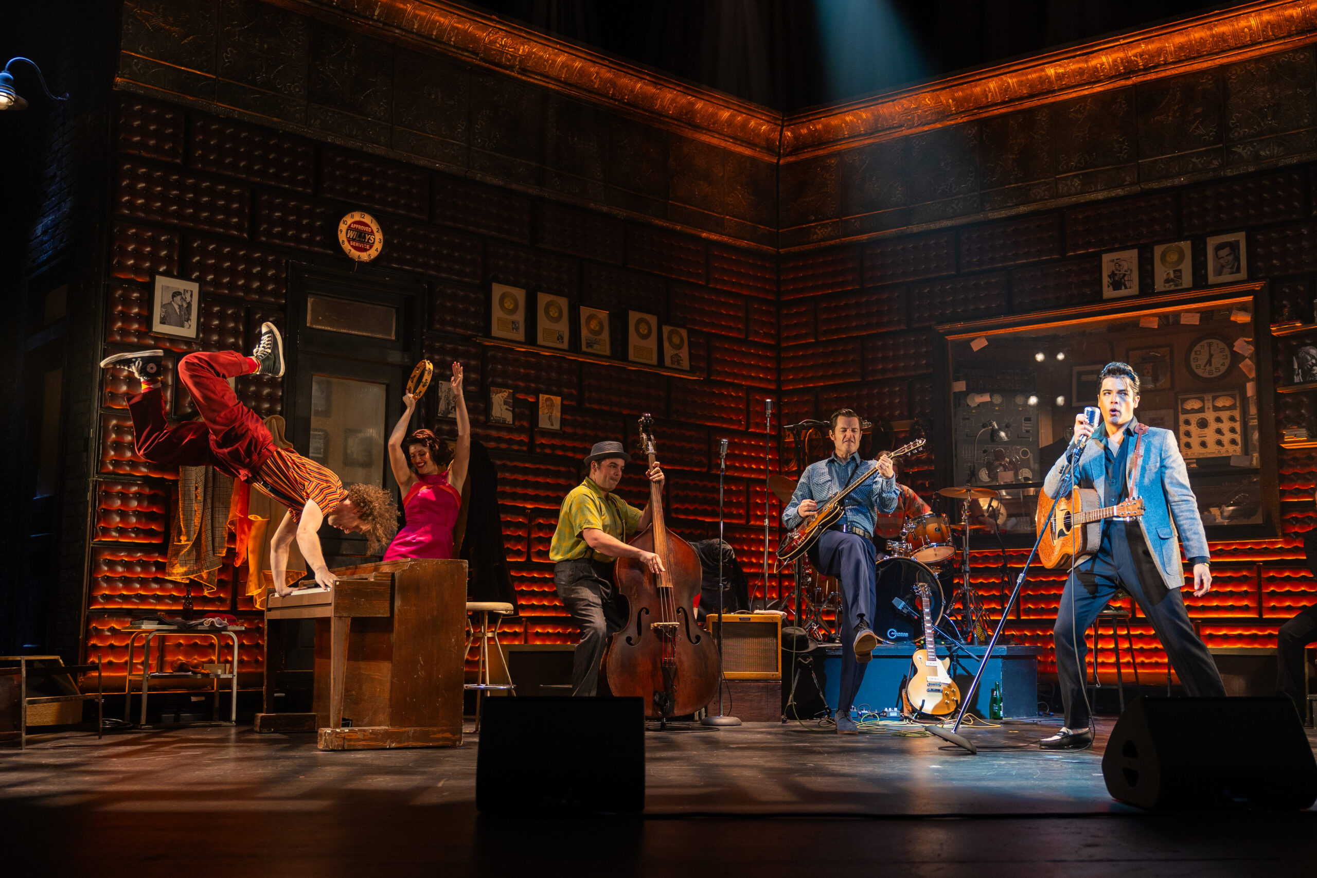 The cast of the new TUTS production of Million Dollar Quartet Photo by Melissa Taylor