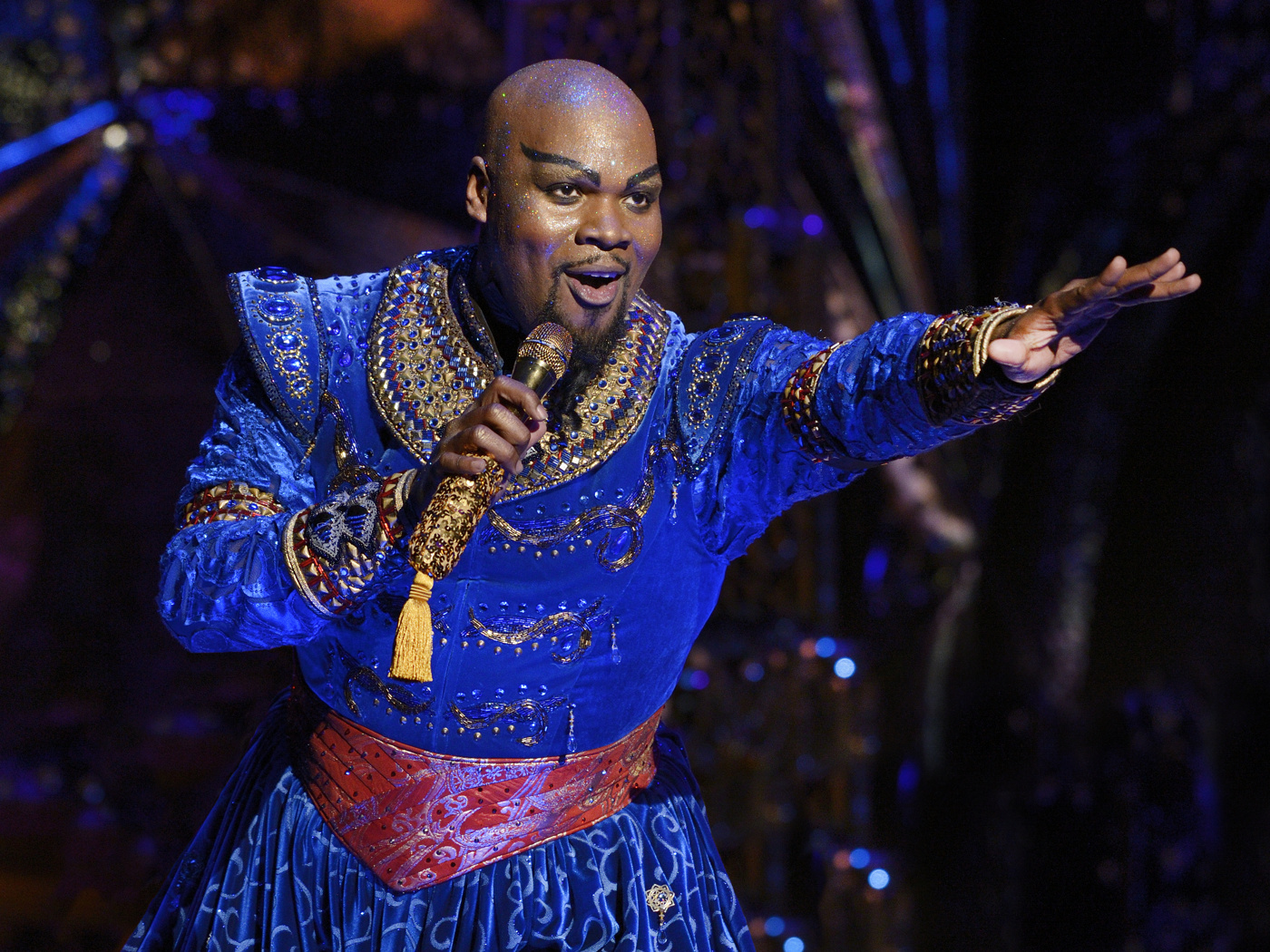 107354 30 Michael James Scott in Disney's Aladdin on Broadway. Photo by Deen Van Meer.