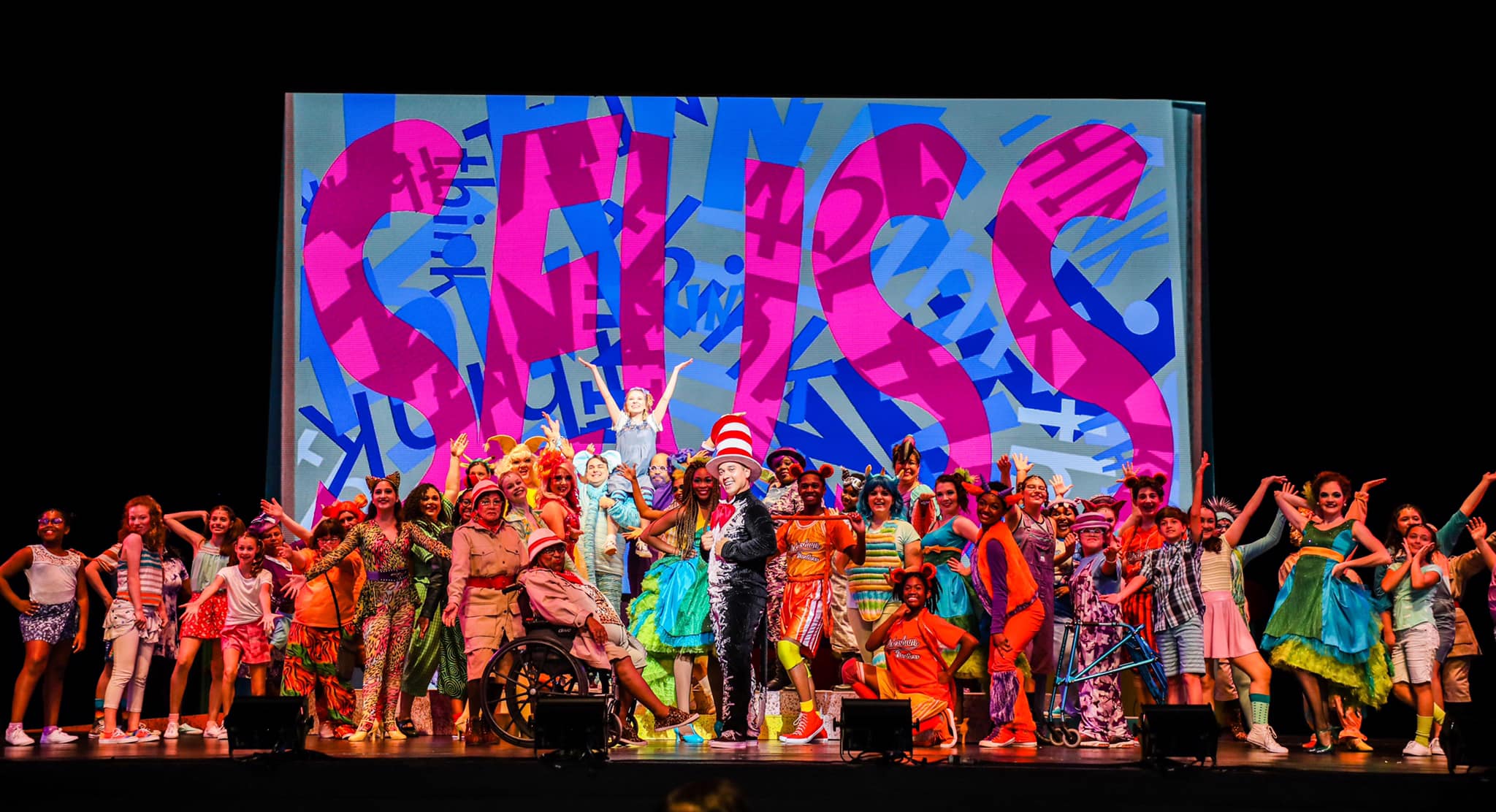 TUTS Public Works Houston production of Seussical which took place in July 2019 at Miller Outdoor Theatre TUTS Public Works Houston production of Seussical which took place in July 2019 at Miller Outdoor Theatre