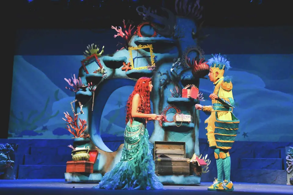 Cypress Ranch junior Mireya Velasquez is a 2019 Tommy Tune Award nominee for Best Actress. Here, Velasquez as Ariel and junior Joshua Nguyen as Flounder, perform a scene together in “Disney’s The Little Mermaid”. Courtesy of Cy-Fair ISD. Cypress Ranch junior Mireya Velasquez is a 2019 Tommy Tune Award nominee for Best Actress. Here, Velasquez as Ariel and junior Joshua Nguyen as Flounder, perform a scene together in "Disney's The Little Mermaid". Courtesy of Cy-Fair ISD.
