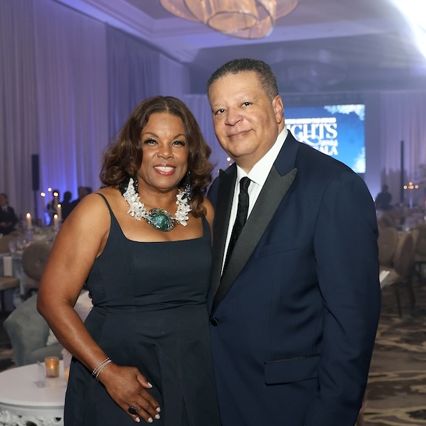 Demetra & Franklin D.R. Jones, Jr at the TUTS Lights Up Gala.