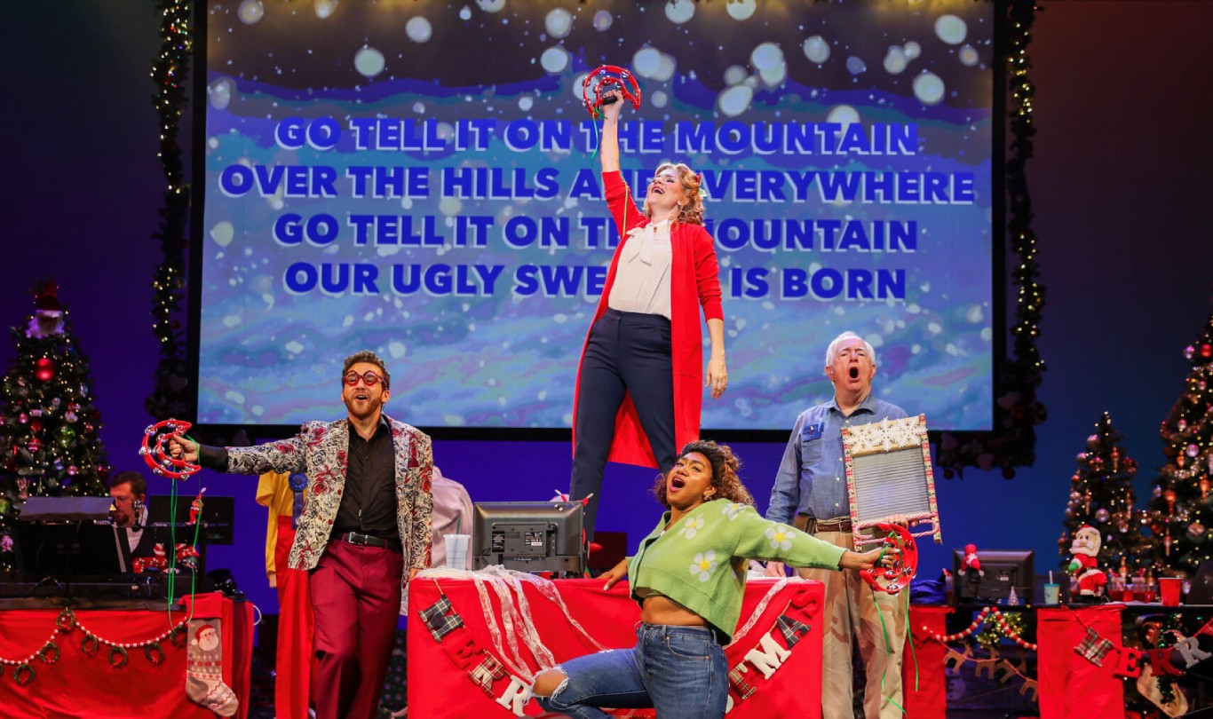 THE CAST OF THE UGLY XMAS SWEATER MUSICAL RETURNS THIS HOLIDAY SEASON IMAGE THE CAST OF THE UGLY XMAS SWEATER MUSICAL RETURNS THIS HOLIDAY SEASON IMAGE